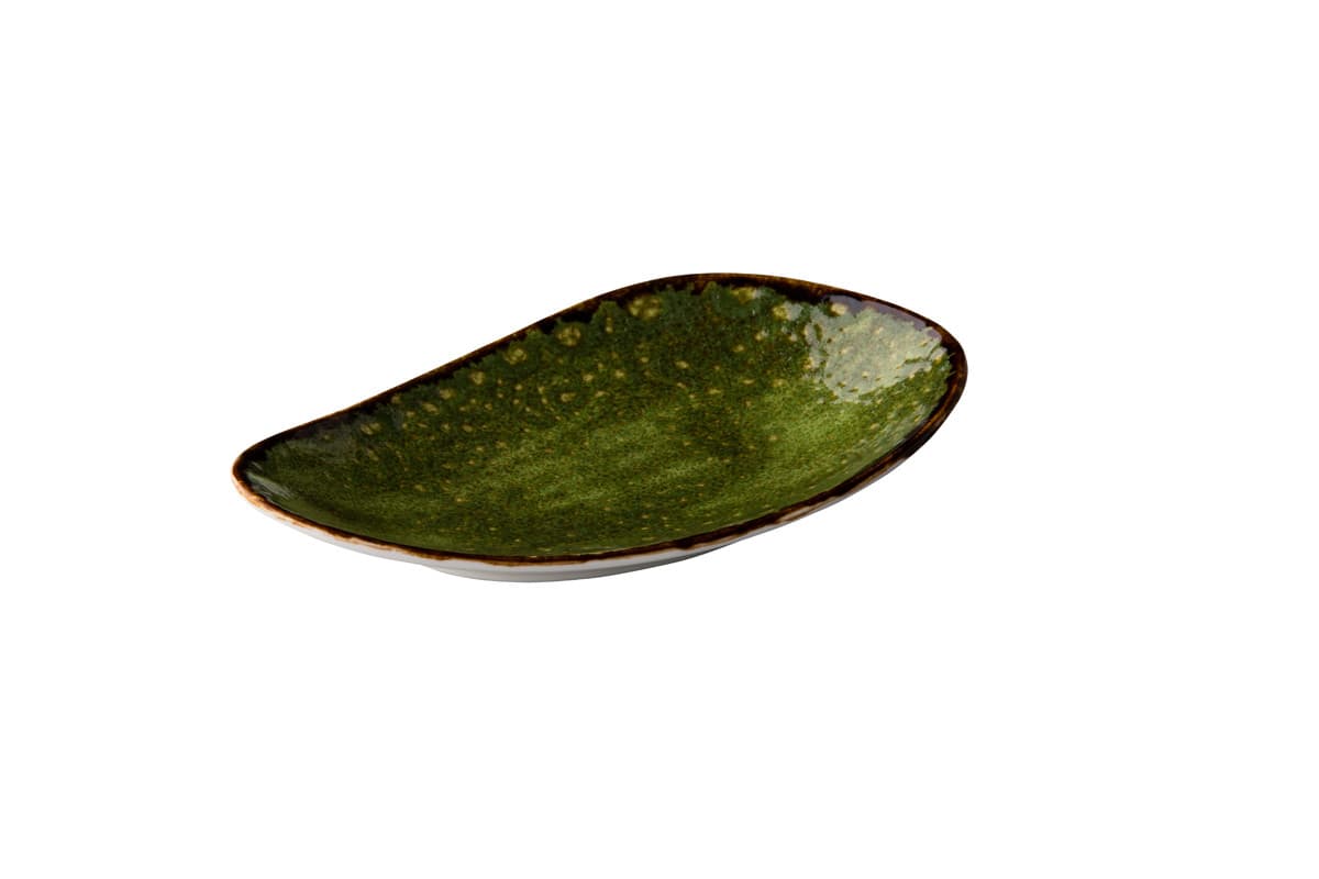 Jersey téglalap tányér zöld 20,5 cm