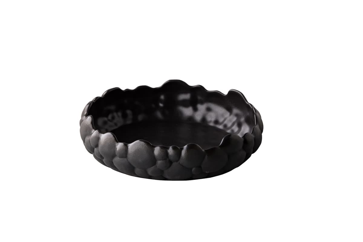Studio Raw Bubble Black íves tál fekete 20 x 5,5 cm