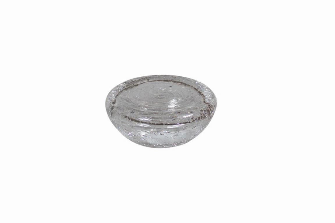 Studio Raw Crackled Glass félgömb tálaló átlátszó 8,5 x 4 cm