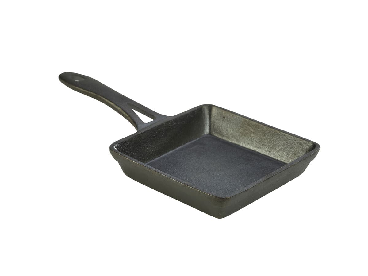 Mini öntöttvas négyzetes frypan, Ø 13 cm, 350 ml