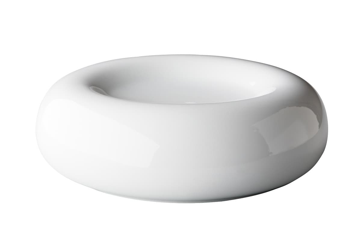Q Basic 'fánk' tányér, fehér, Ø 22 x 7,1 cm