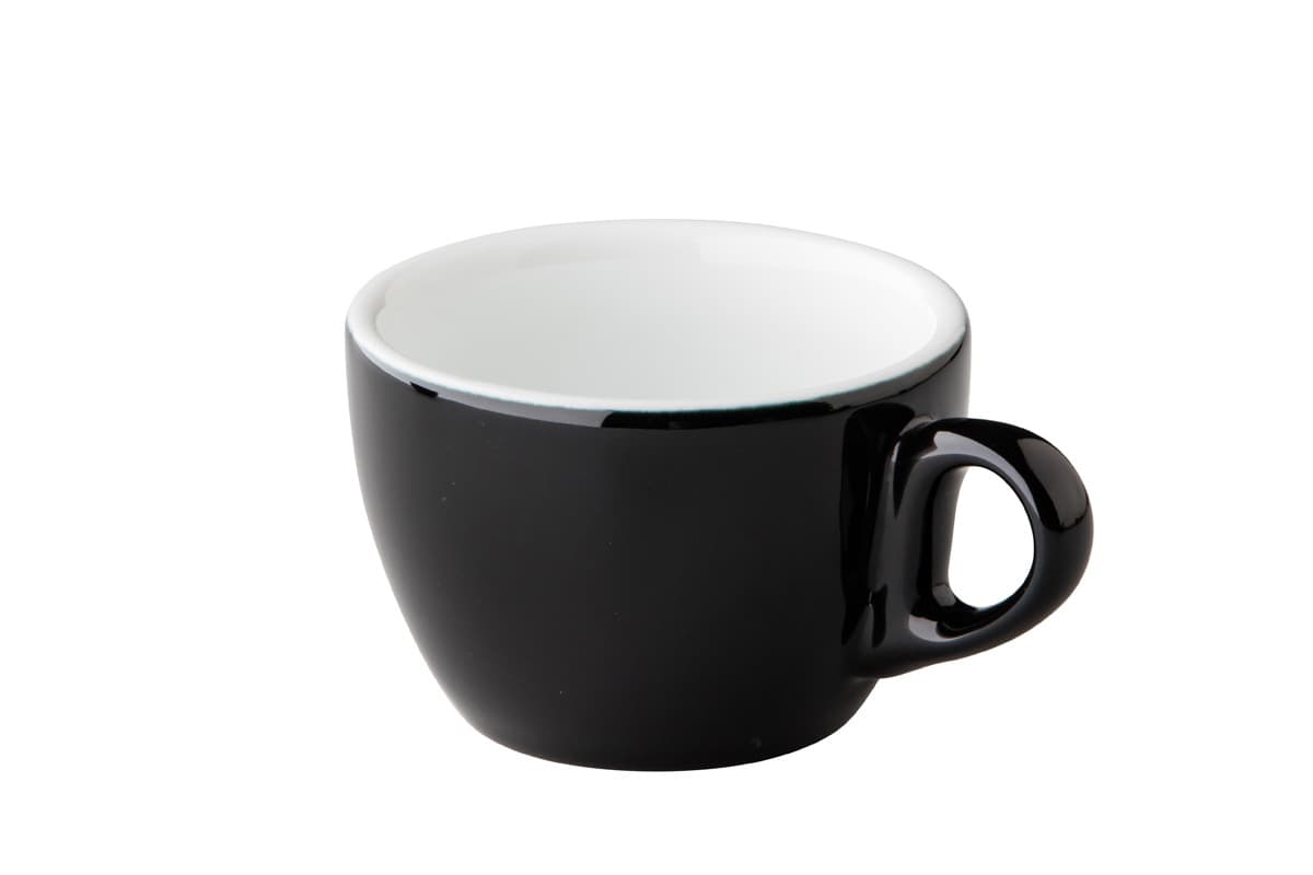 Barista cappuccinós csésze, fekete, Ø 8,8 cm, 190 ml
