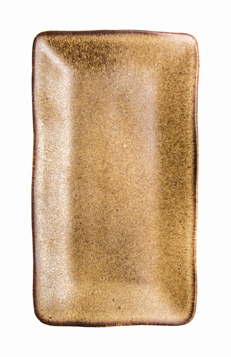 Stone Brown SBR szögletes tányér, 27,5 x 15,5 cm