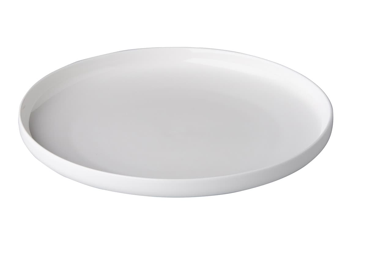 Q Fine China kerek tányér magasított peremmel, 25,5 cm