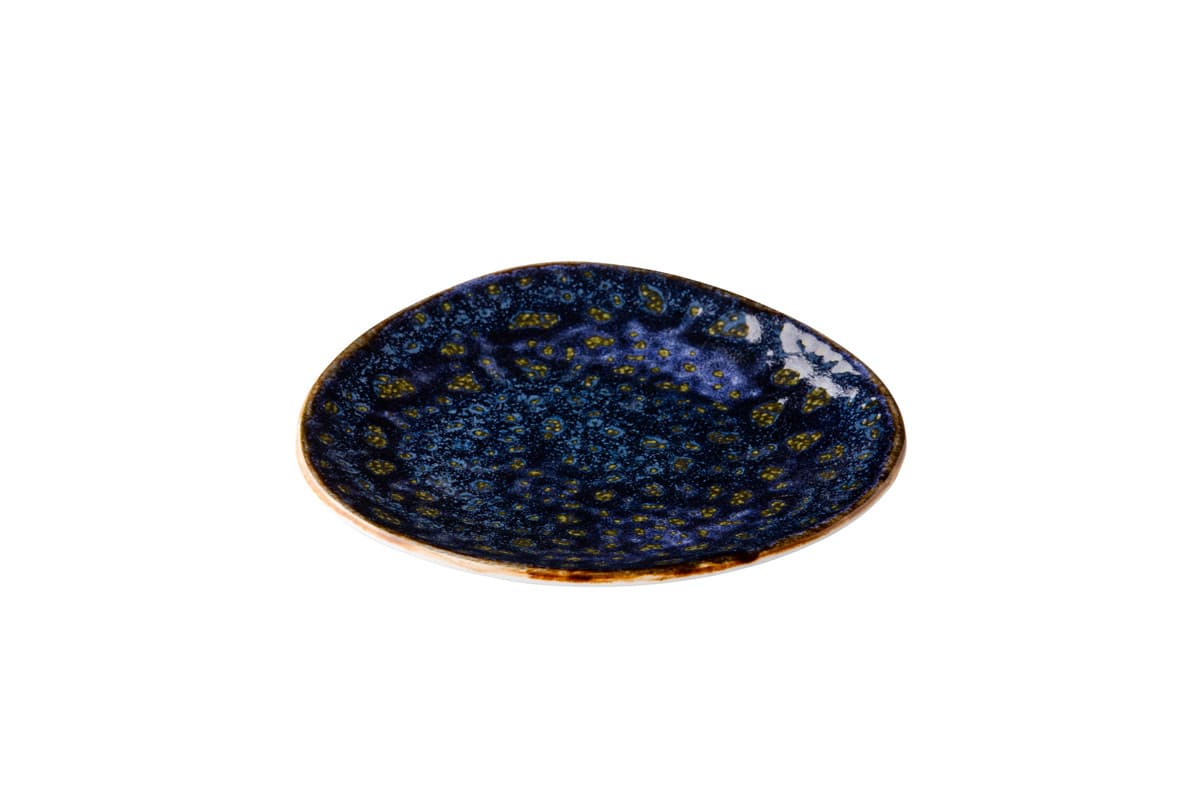 Jersey háromszög tányér, kék, 17 cm