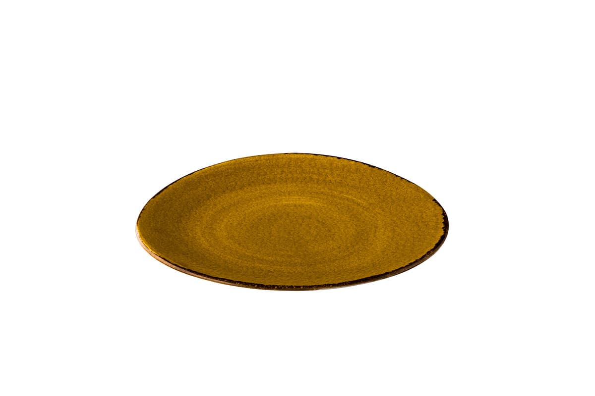 Jersey háromszög tányér, sárga, 17 cm