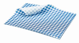Zsírálló papír piros gingham 25 x 20 cm 500db