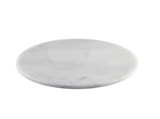 Márvány fehér tálalótál kerek 33 cm
