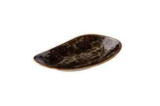 Jersey téglalap tányér barna 20,5 cm