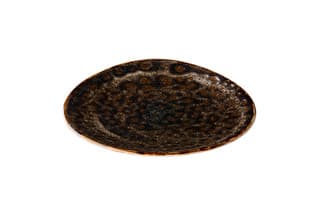 Jersey háromszög barna tányér 27 cm